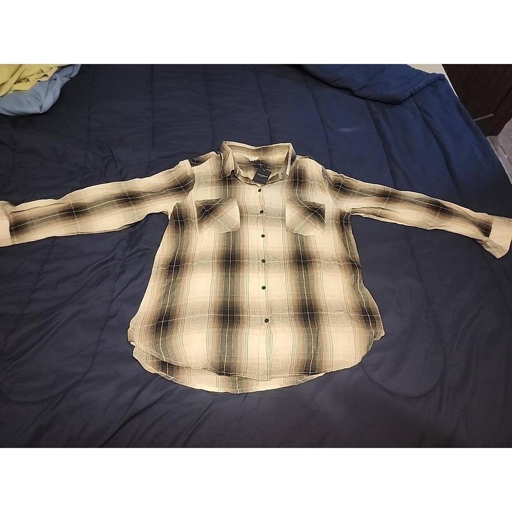 Lucky plaid button up new with tags
